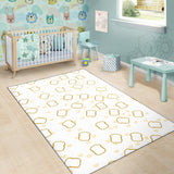Bread Toast Pattern Print Design 01 Area Rug