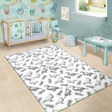 Pigeon Pattern Print Design 05 Area Rug