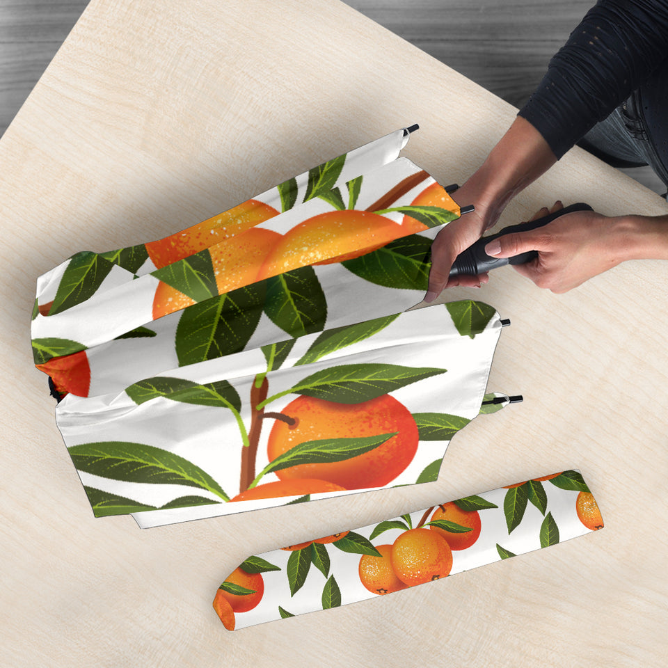 Oranges Pattern Background Umbrella