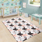 Pig Pattern Print Design 05 Area Rug