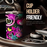 Heart Dot Wave Star Creative Design Pattern Tumbler