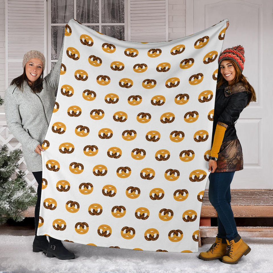 Pretzels Pattern Print Design 02 Premium Blanket