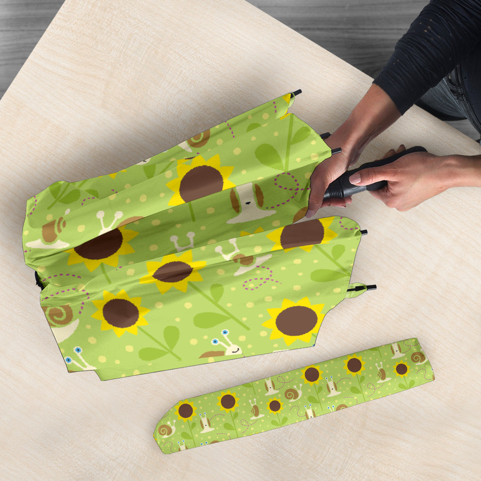 Snail Pattern Print Design 01 Umbrella