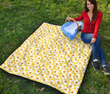 Fried Eggs Pattern Print Design 05 Premium Quilt