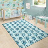 Swordfish Pattern Print Design 05 Area Rug