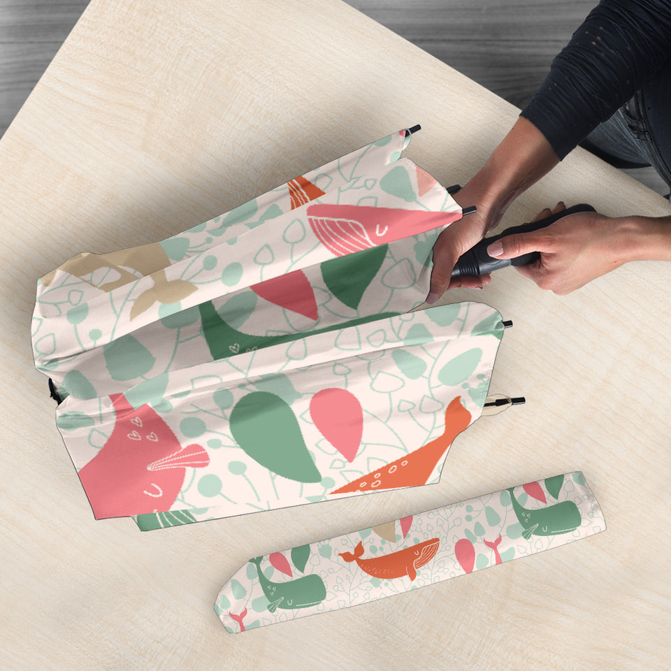 Cute Whale Pattern Umbrella