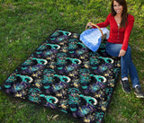 Dragon Sea Wave Pattern Premium Quilt