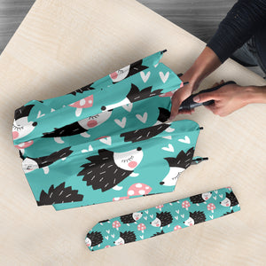 Hedgehog Pattern Print Design 03 Umbrella
