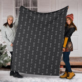 Engine Piston Black Background Pattern Print Design 02 Premium Blanket