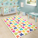 Pigeon Pattern Print Design 01 Area Rug