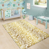 Rose Pattern Print Design 05 Area Rug