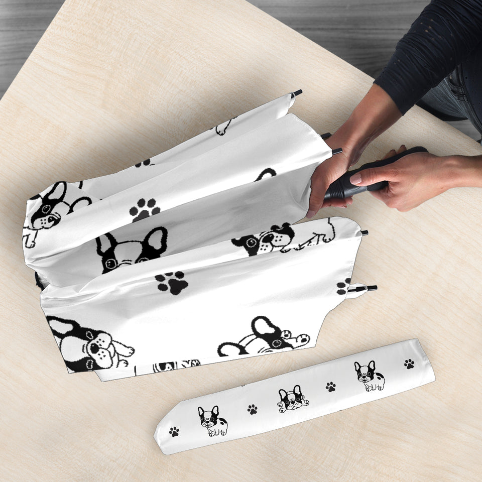 Cute French Bulldog Paw Pattern Umbrella