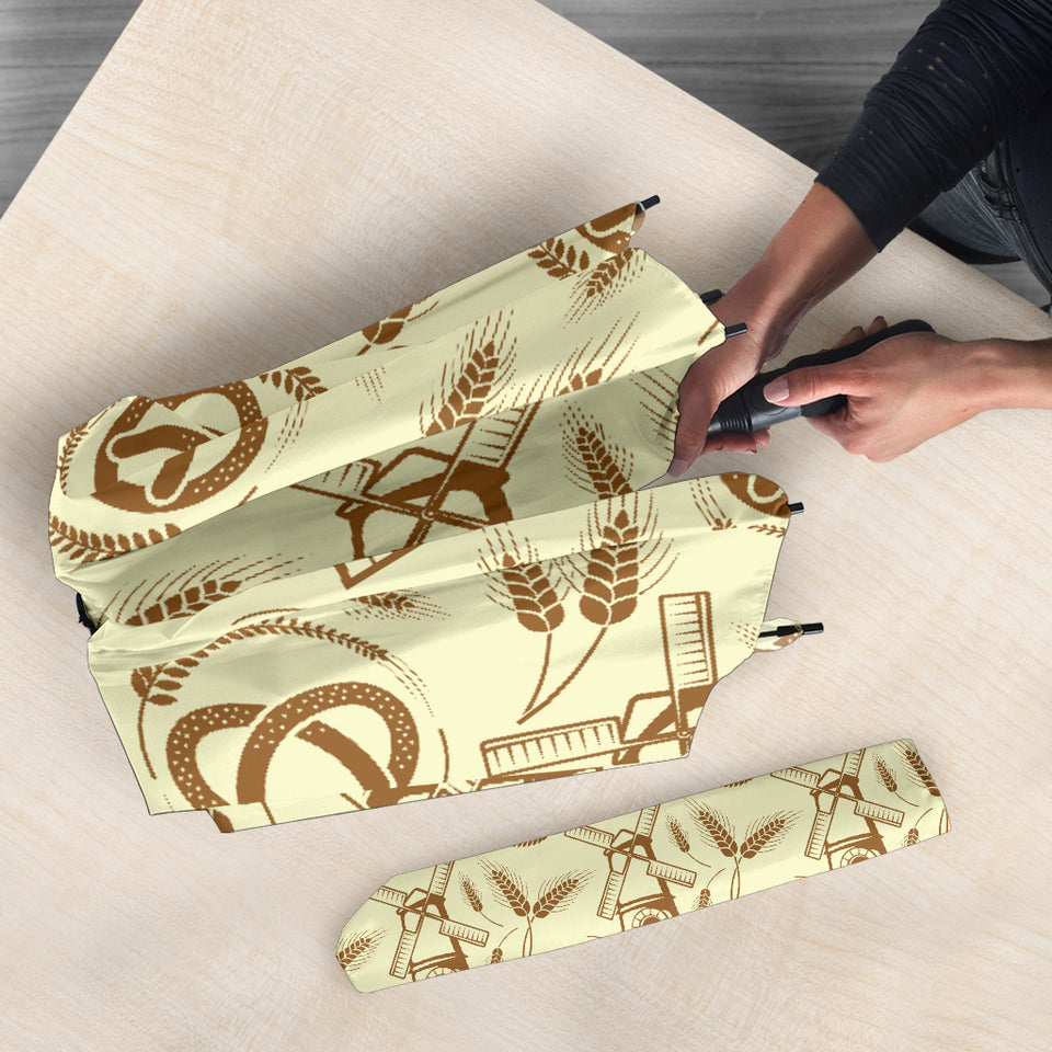 Windmill Wheat Pattern Umbrella