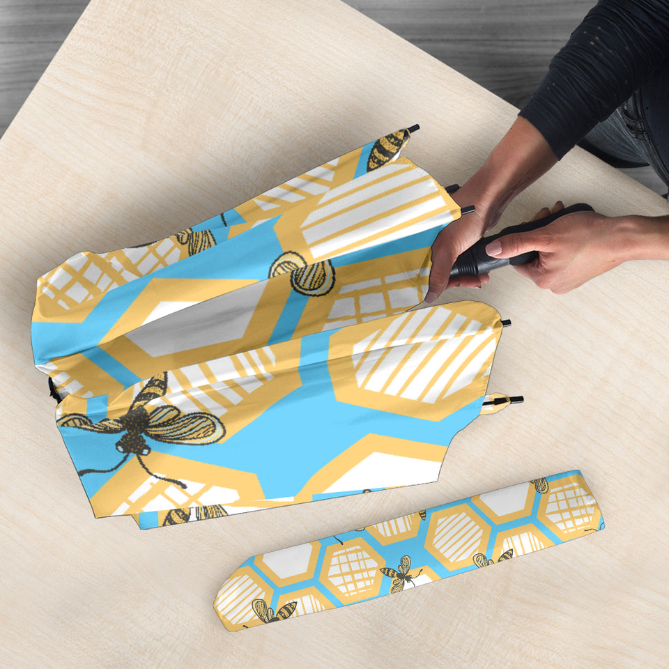 Bee Honeycomb Pattern Umbrella