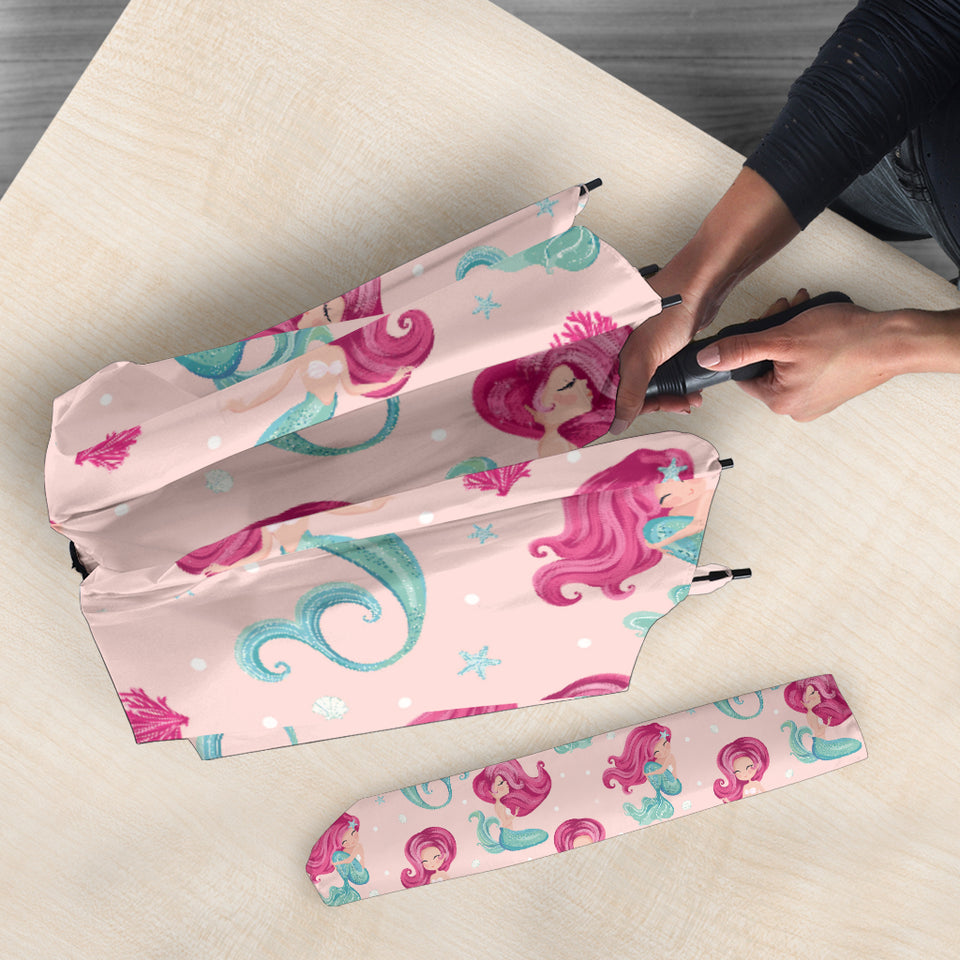 Cute Little Mermaid Pattern Umbrella