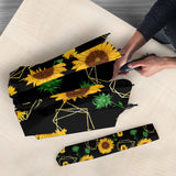 Sunflower Golden Polygonal Shapes Umbrella