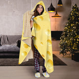 Cheese Texture Hooded Blanket