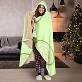 Cucumber Pattern Hooded Blanket