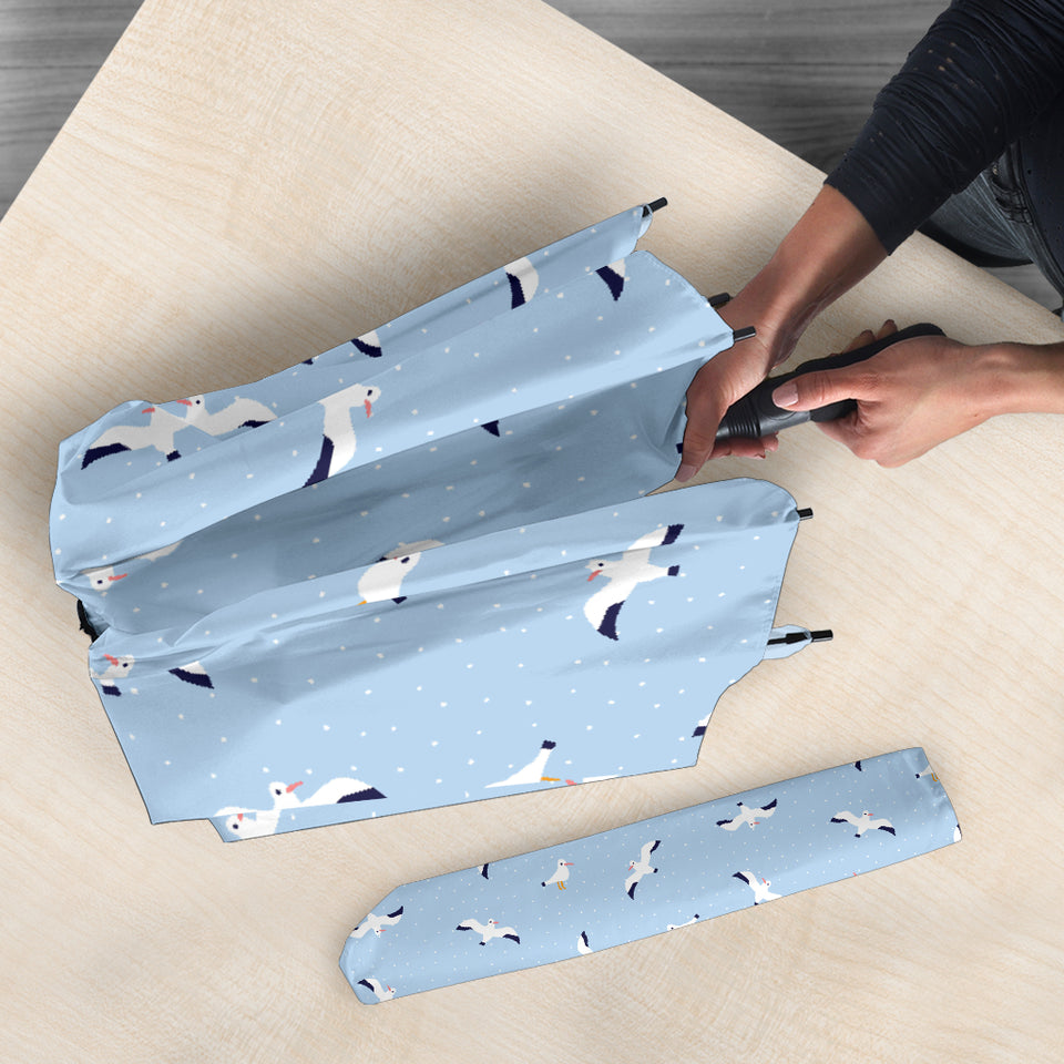 Seagull Pattern Print Design 02 Umbrella
