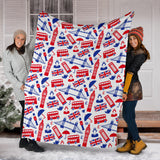 British Pattern Print Design 01 Premium Blanket