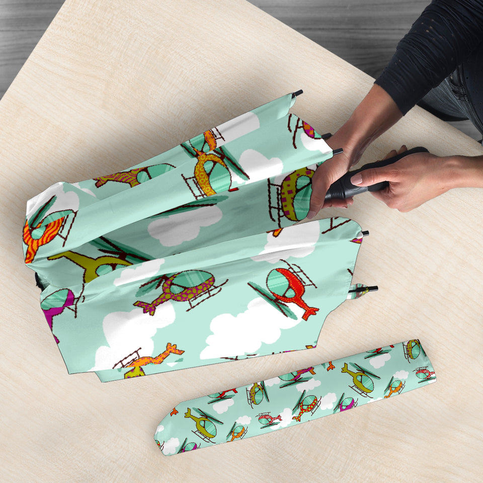 Helicopter Design Pattern Umbrella