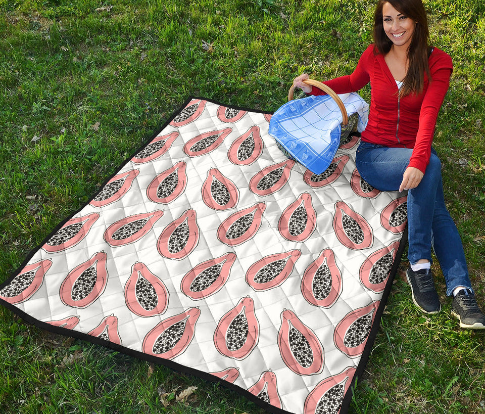 Papaya Pattern Premium Quilt