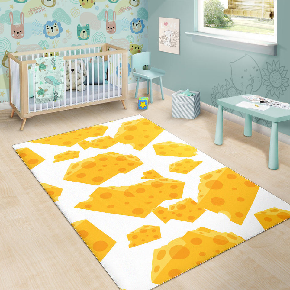 Cheese Slice Pattern Area Rug