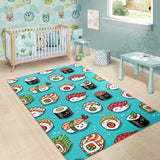 Cute Sushi Pattern Area Rug