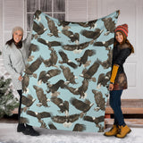 Eagle Pattern Print Design 01 Premium Blanket