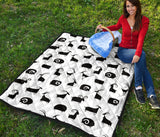 Goat Ram Pattern Premium Quilt