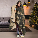 Horse Camo Camouflage Pattern Hooded Blanket