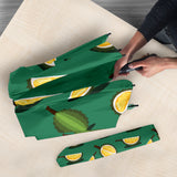 Durian Pattern Green Background Umbrella