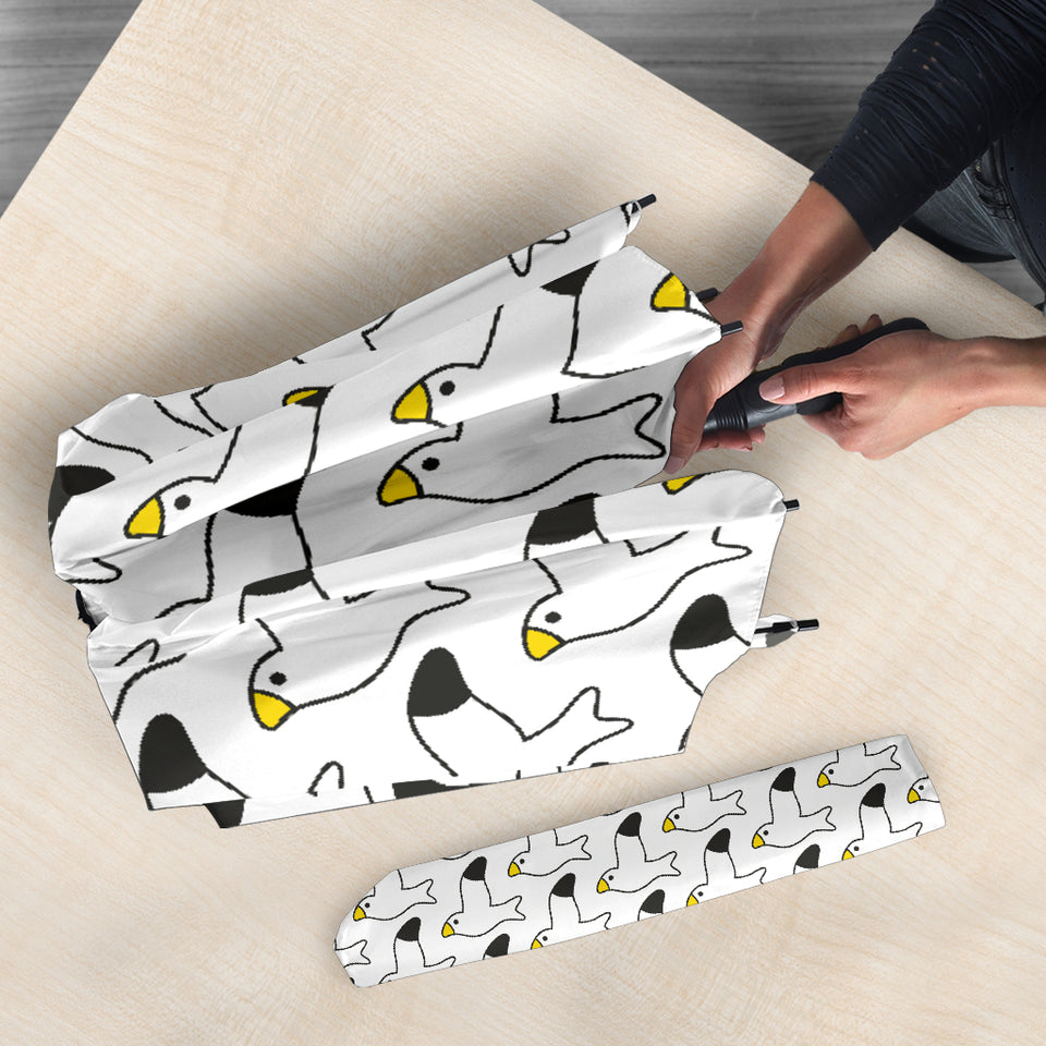 Seagull Pattern Print Design 05 Umbrella