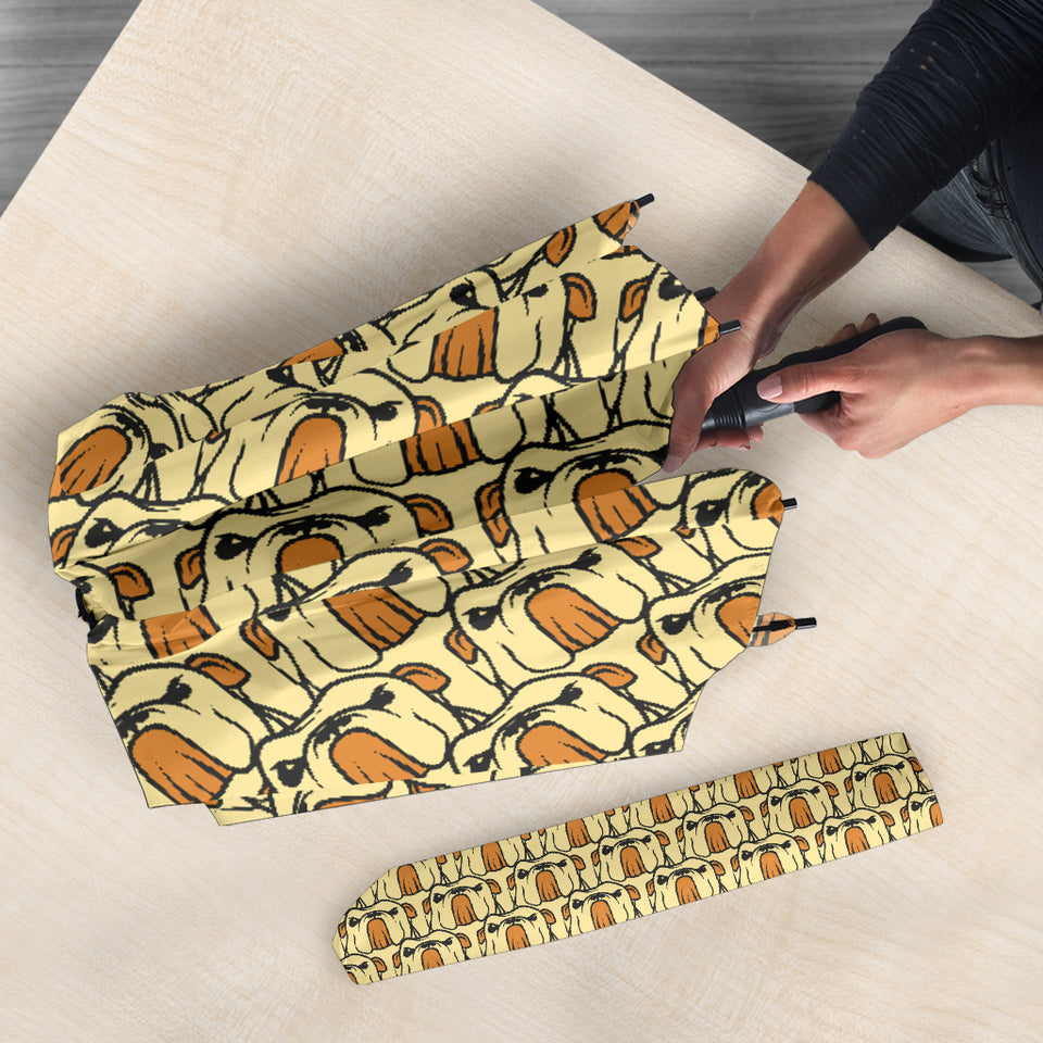 English Bulldog Pattern Print Design 02 Umbrella