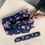 Pink Sakura Cherry Blossom Blue Background Umbrella