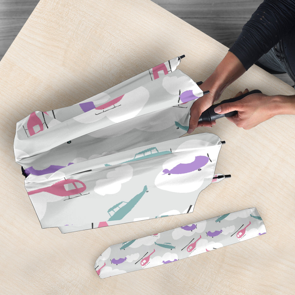 Helicopter Plane Pattern Umbrella