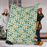 Hummingbird Pattern Print Design 01 Premium Blanket
