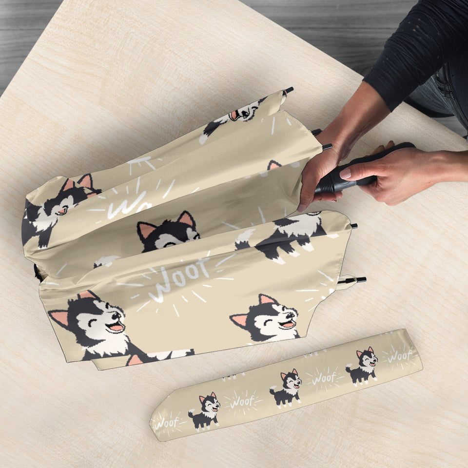 Cute Siberian Husky Umbrella