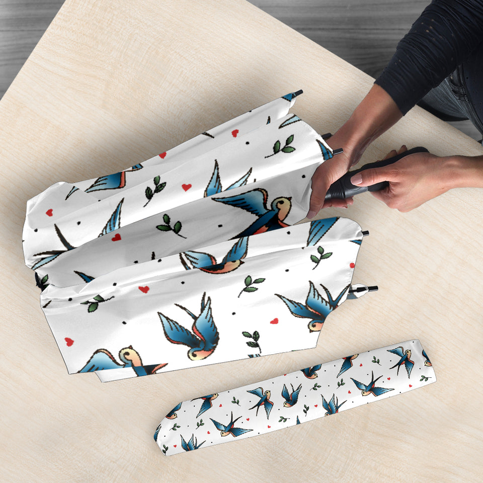 Swallow Pattern Print Design 04 Umbrella