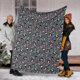 Ostrich Pattern Print Design 01 Premium Blanket