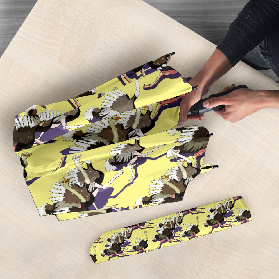 Ostrich Pattern Print Design 04 Umbrella