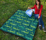 Crocodile Pattern Premium Quilt