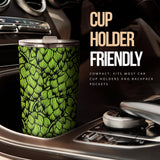 Green Hop Pattern Tumbler
