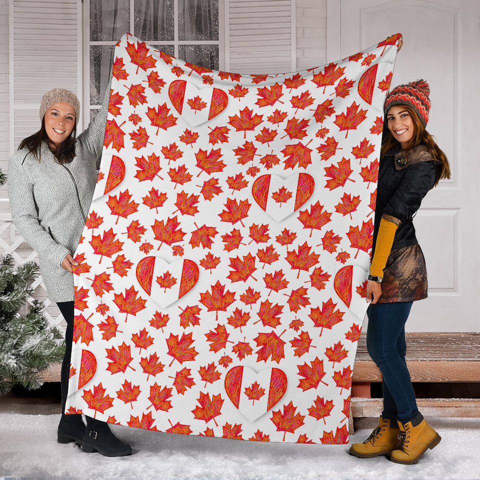 Canada Pattern Print Design 02 Premium Blanket