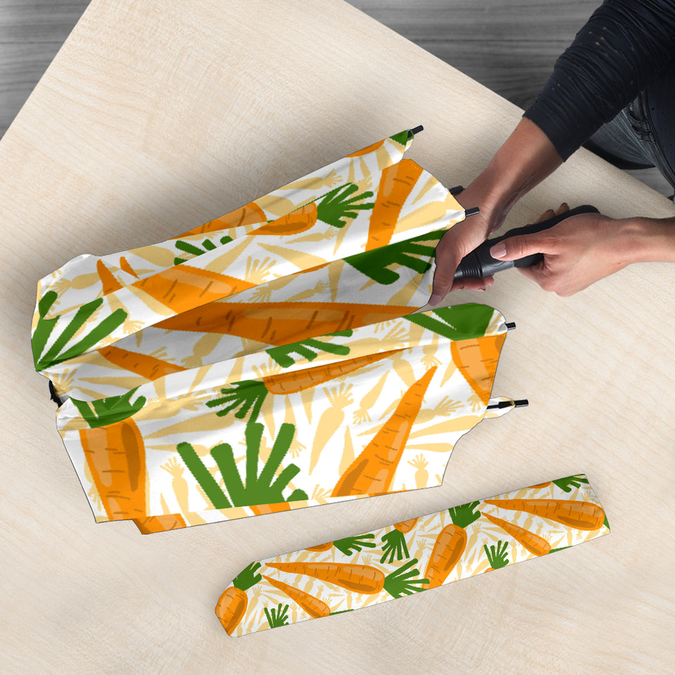 Carrot Pattern Print Design 01 Umbrella
