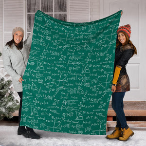 Math Pattern Print Design 01 Premium Blanket