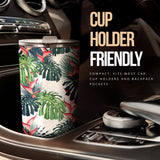 Heliconia Flowers, Palm And Monstera Leaves Tumbler
