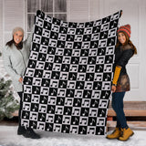 Music Notes Pattern Print Design 01 Premium Blanket