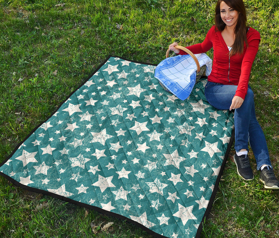 Vintage Star Pattern Premium Quilt