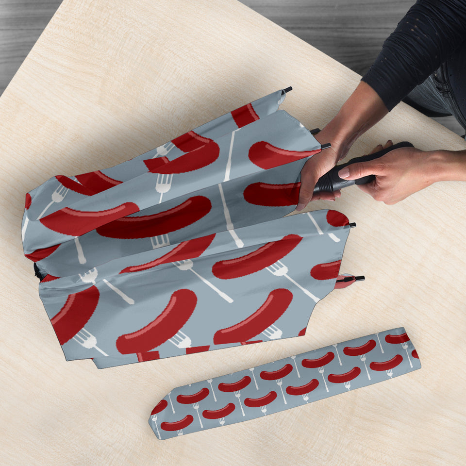 Sausage Pattern Print Design 02 Umbrella